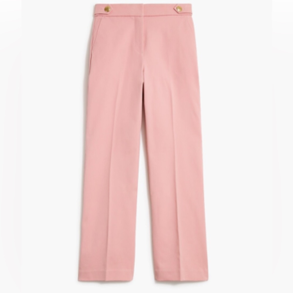 J Crew Pink Wide Leg Sailor Trouser